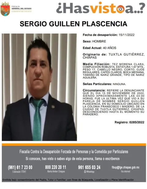 Es buscado arquitecto ‘levantado’ en Chiapas