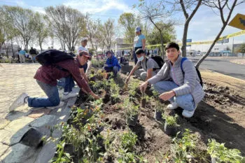 Abre la BUAP su “Plazuela de la Sostenibilidad” con adoquines de unicel reciclado