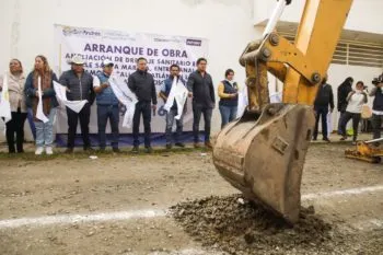 Inicia ayuntamiento de San Andrés ampliación de drenajes sanitarios en calles de San Francisco Acatepec