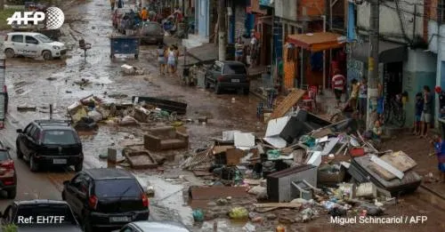 Intensas lluvias dejan 11 muertos en Sao Paulo