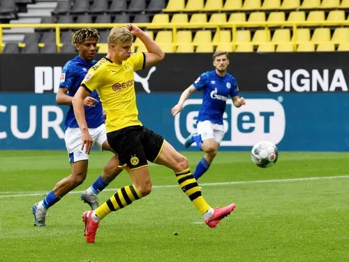 El primer gol en el reinicio de la Bundesliga lo hizo Erling Haaland