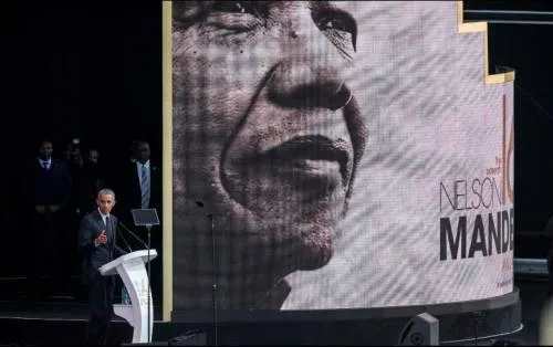 Obama apela a la visión de Mandela frente a “cinismo” que ataca la democracia