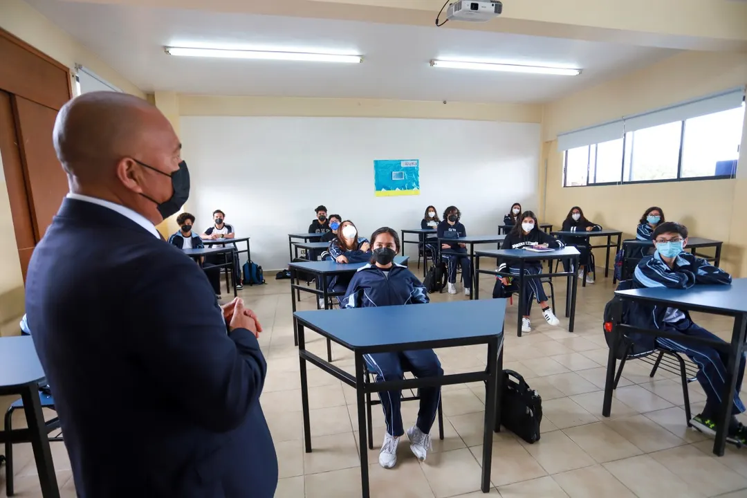 Escuela, clases, maestro