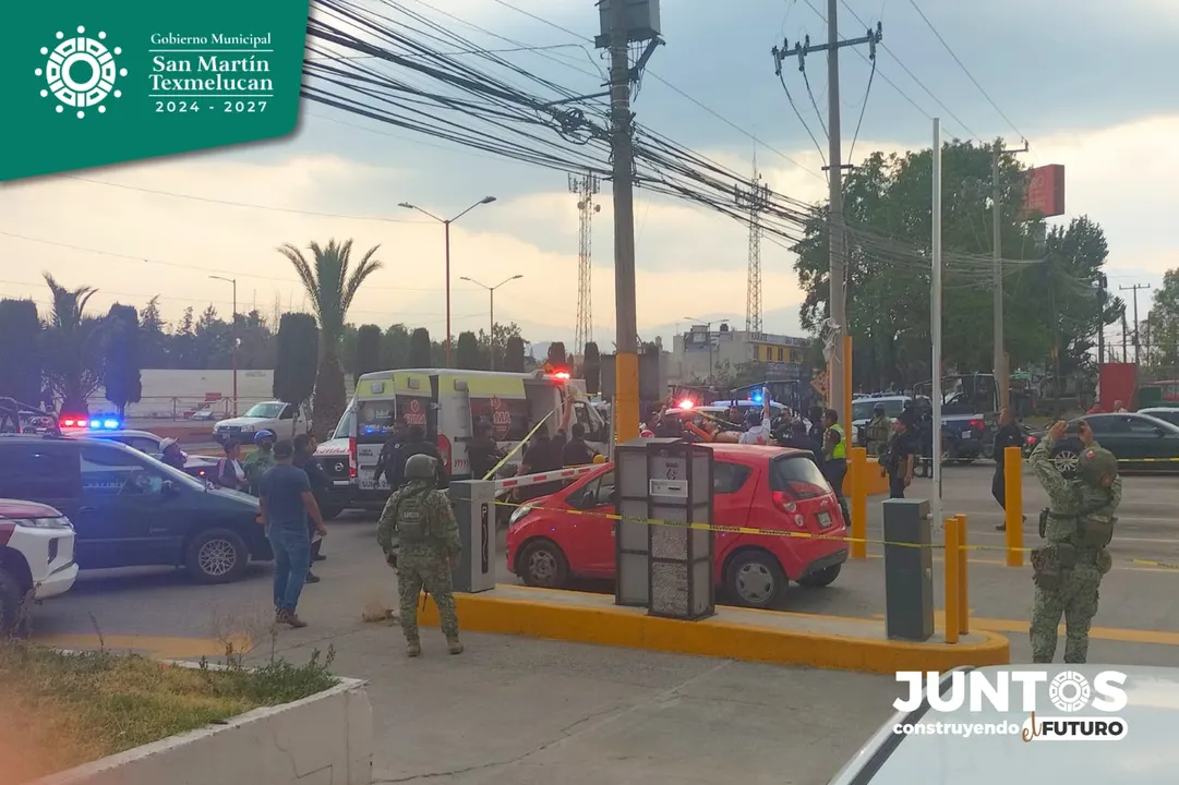 Hombres armados atacan a dos personas en San Martín Texmelucan y huyen a Tlaxcala