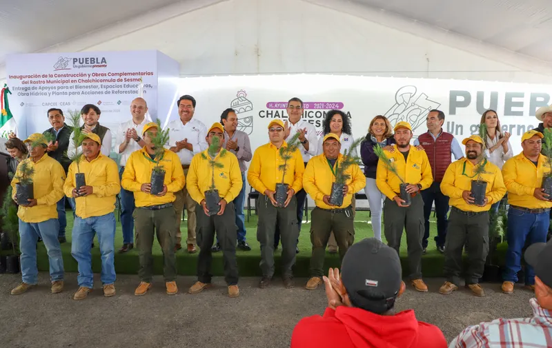 Por 42.4 mdp, Sergio Salomón inaugura rastro municipal en Chalchicomula de Sesma