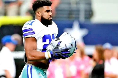 Ezekiel Elliott, corredor de Dallas Cowboys, da positivo a Covid-19