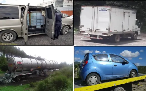 Policías Estatales recuperaron siete automotores y dos unidades de carga