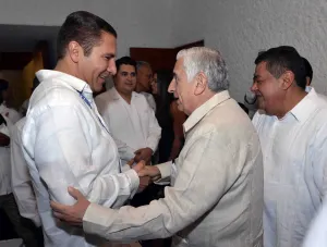 Moreno Valle acompaña a Núñez Jiménez en segundo informe de gobierno