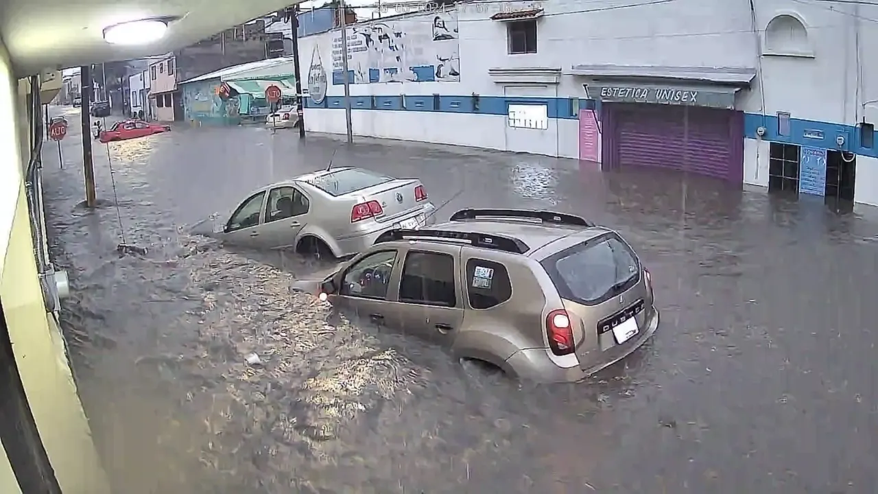 Lluvia e inundaciones Puebla