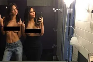 Kim Kardashian y Emily Ratajkowski se desnudan en Instagram