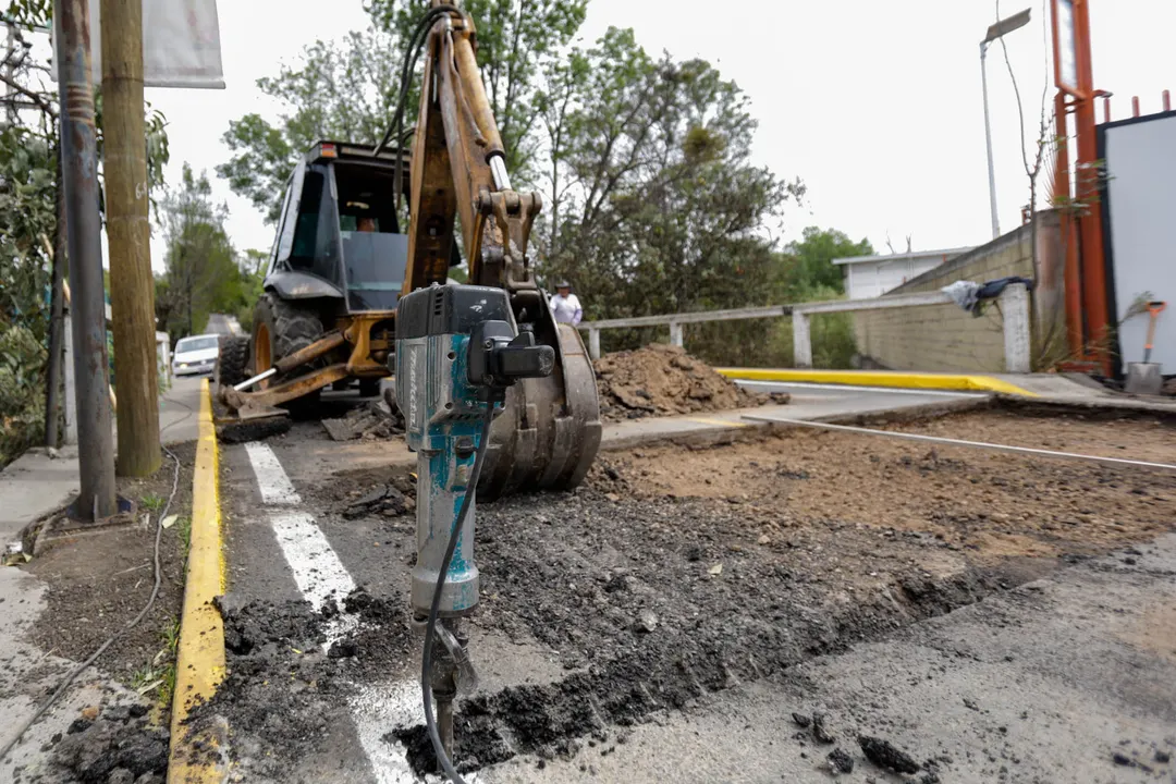 Obra de pavimentación