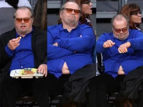 Jack Nicholson alarma a sus fans por su aumento de peso