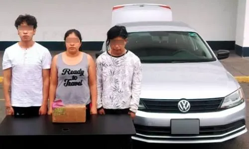 SSP capturó a tres presuntos narcomenudistas con aproximadamente cuatro kilos de marihuana