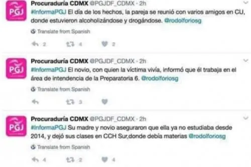 Rechazan disculpas de Procuraduría por mensajes que emitió sobre muerte de mujer en CU