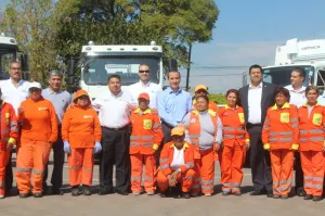 Puebla, primer municipio en incorporar camiones recolectores amigables con medio ambiente