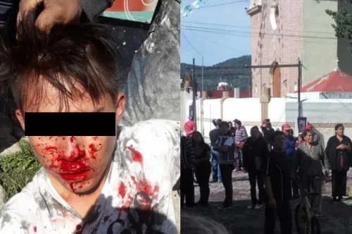 Intentan linchar a dos presuntos delincuentes en Puebla y Amozoc