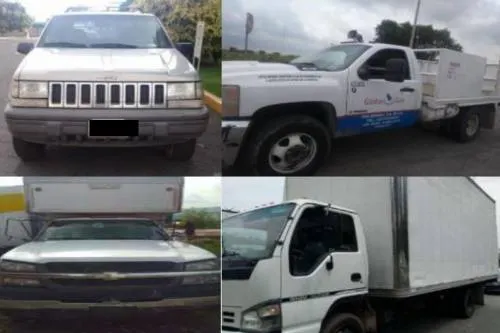 Policía estatal recuperó 16 vehículos y cinco unidades de carga