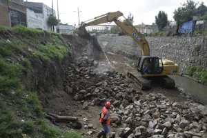 Concluyen obras de colector y gavión en la barranca de San Diego