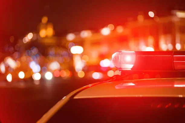 Luces de coche de policía