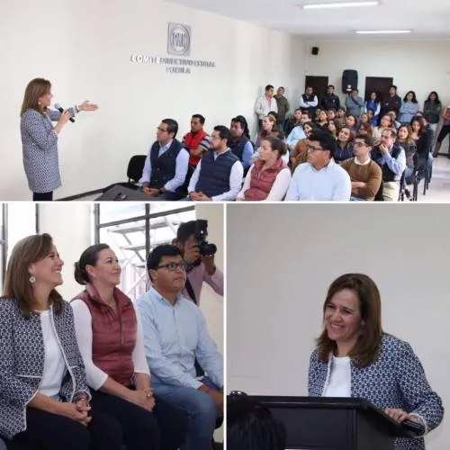 Margarita Zavala sostiene encuentro con dirigentes del PAN Puebla