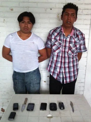 Policía Municipal aseguró a presuntos ladrones de teléfonos celulares