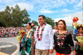 Asiste Sergio Salomón Céspedes al Festival Huey Atlixcáyotl 2024