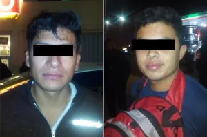 Atrapan a dos jóvenes que habían asaltado un Oxxo