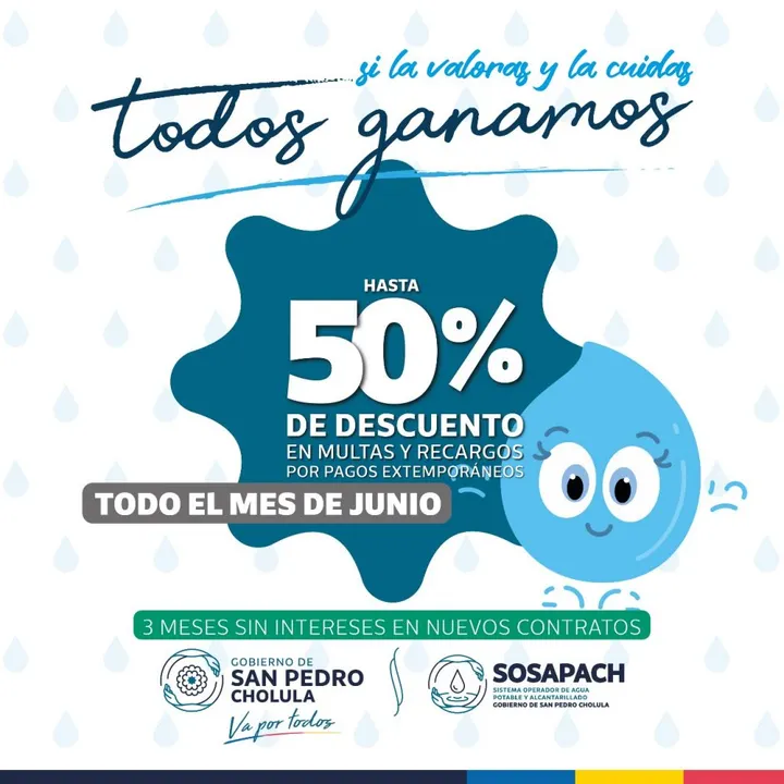 Anuncia SOSAPACH campaña de 50% descuento en multas y recargos