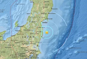 Sismo de 5.5 sacude costa este de Japón