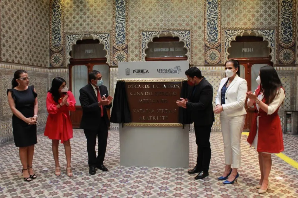 LX Legislatura inscribe en el Muro de Honor las leyendas “Izúcar de Matamoros, Cuna del Ejército Mexicano” y “Natalia Serdán Alatriste”