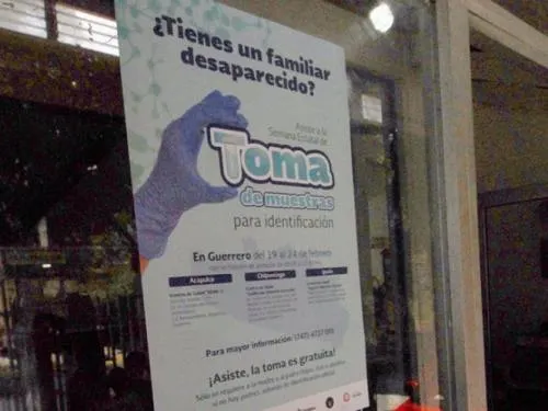 Autoridades recaban pruebas de ADN de personas que tienen familiares desaparecidos