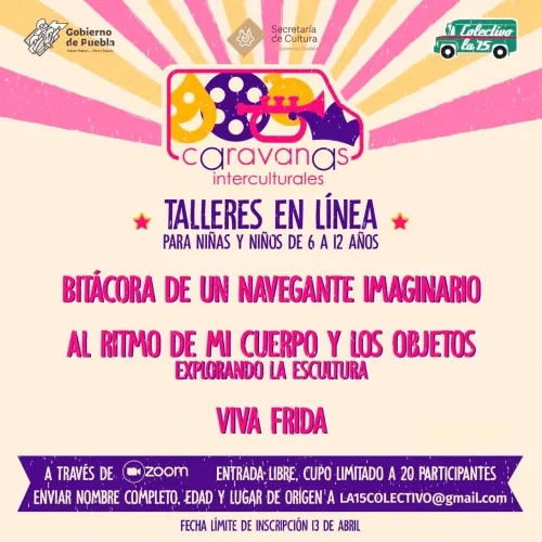 Promueve Secretaría de Cultura talleres en línea para niños y niñas