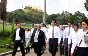 Revisan RMV y alcaldes de las Cholulas preservación del entorno de la pirámide