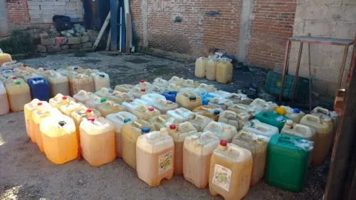 Encuentran a una calle de la presidencia de Palmar de Bravo bodega de huachicol