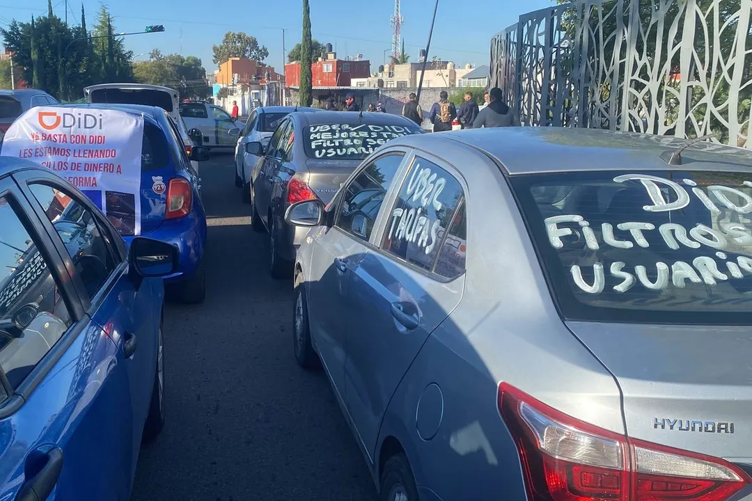 Manif Conductores Uber Didi