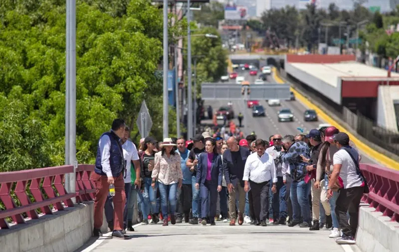 Claudia Sheinbaum inaugura l Puente Vehicular Circuito Interior-Gran Canal