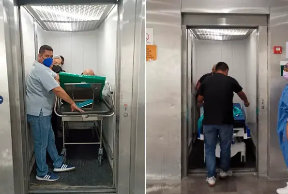 Por enésima ocasión se descompone elevador del hospital La Margarita y pacientes quedan atrapados; IMSS lo niega