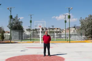 Presenta avance del 85% obras de Unidad Deportiva “Ojo de Agua”