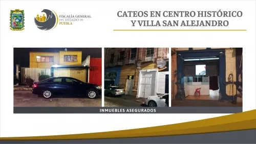 Fiscalía desarticuló tres centros de presunta explotación sexual y narcomenudeo en Puebla