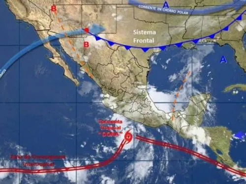 ‘Dora’, la nueva tormenta que amenaza a las costas de Guerrero