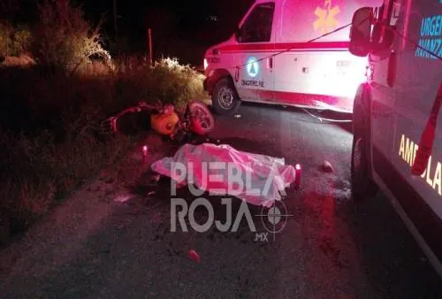 Motociclista muere en Tehuacán