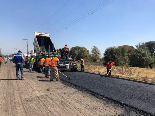 Supervisa Infraestructura obras de rehabilitación en las rutas de evacuación del volcán