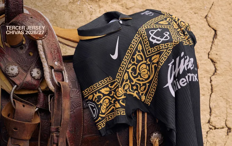 Chivas presenta su tercer uniforme 2026-2027 inspirado en la charrería mexicana