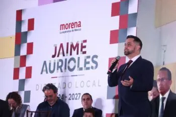Diputado Jaime Aurioles rinde su Primer Informe Legislativo, en San Martín Texmelucan