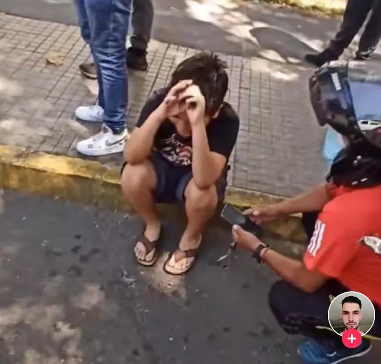 En Chile, niño que sufrió maltrato es auxiliado por repartidores de comida
