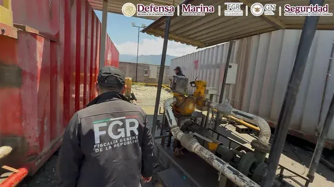 En Nuevo León, tras ejecutar una orden de cateo se recuperó más de un millón de litros de hidrocarburo