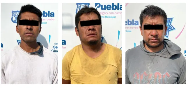 Policía municipal de Puebla detiene a tres integrantes de la banda de ‘Los Malle’
