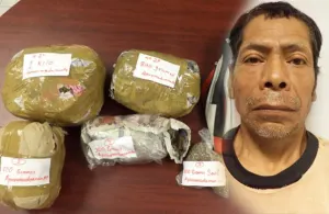 La Policía Estatal Preventiva aseguró a una persona con más de 2 kilos de droga