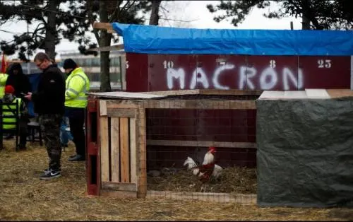 Confianza en Macron cae mientras “chalecos amarillos” salen a la calle
