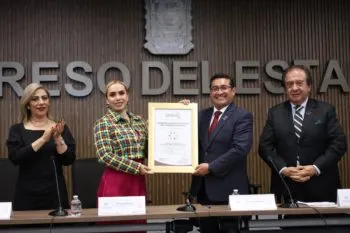 Recibe Congreso de Puebla máxima distinción en igualdad laboral y no discriminación